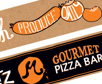 Meltz Pizza Bar - Front Panel Artwork